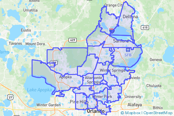 Service Area Map