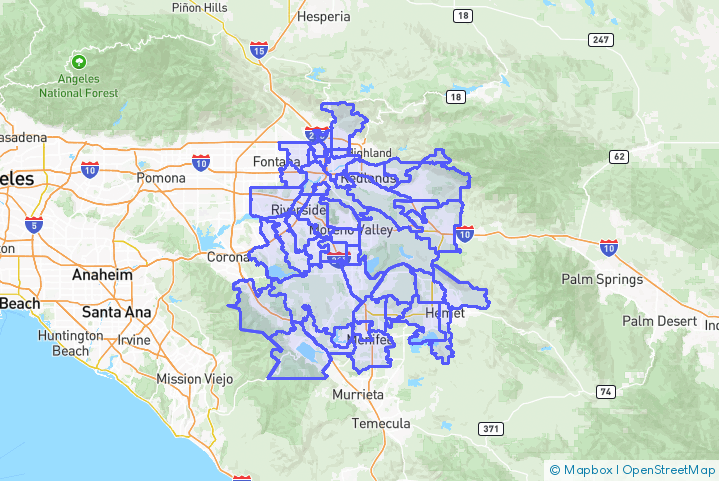 Service Area Map