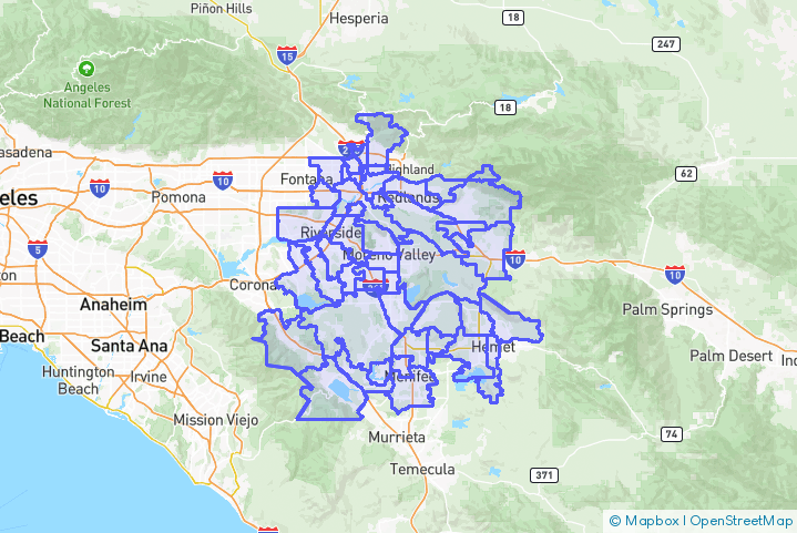 Service Area Map