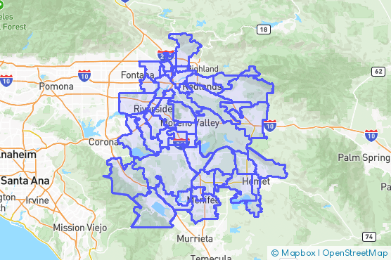 Service Area Map