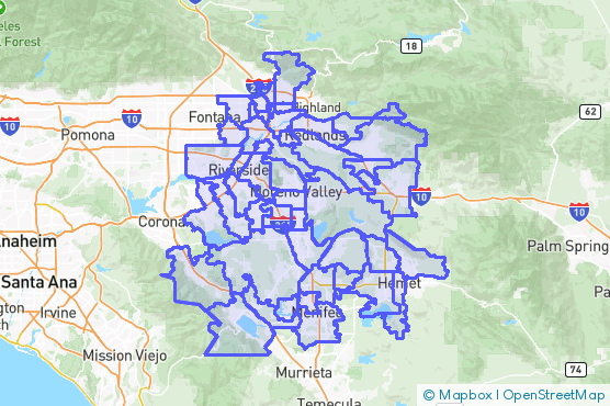 Service Area Map