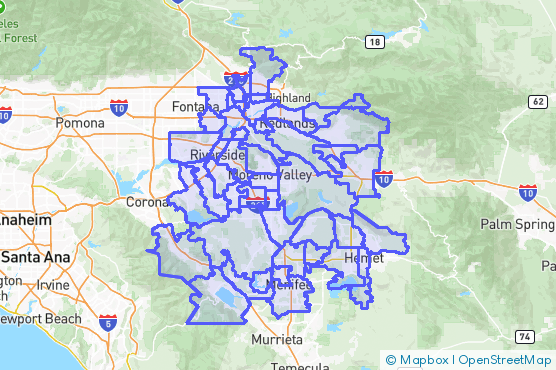 Service Area Map