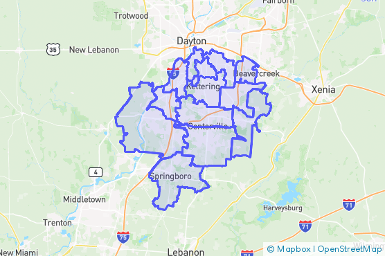 Service Area Map
