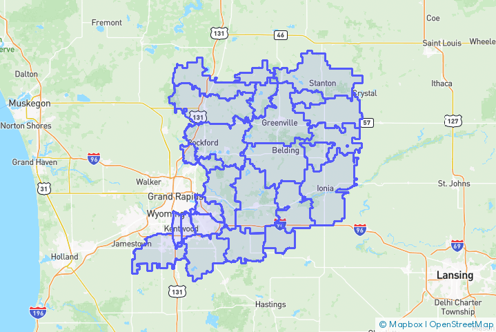 Service Area Map