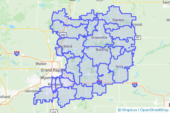 Service Area Map