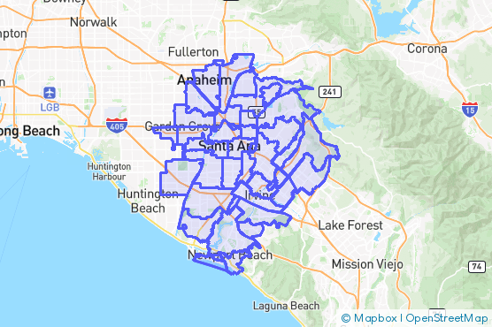 Service Area Map