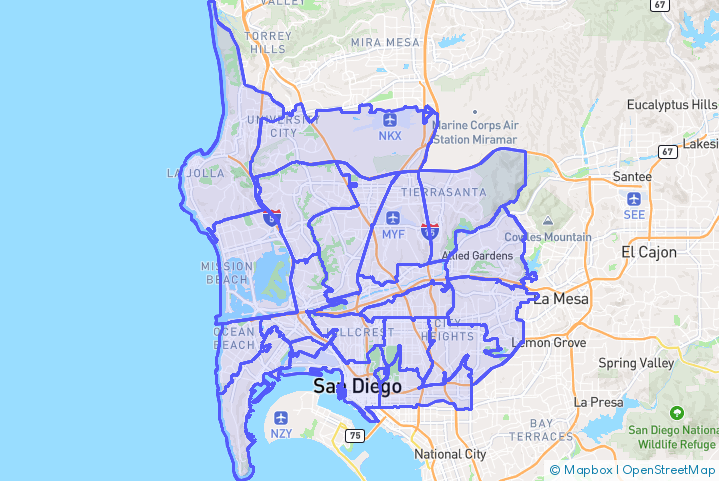 Service Area Map