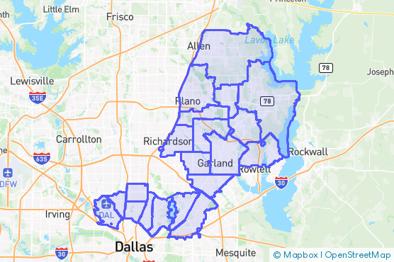 Service Area Map
