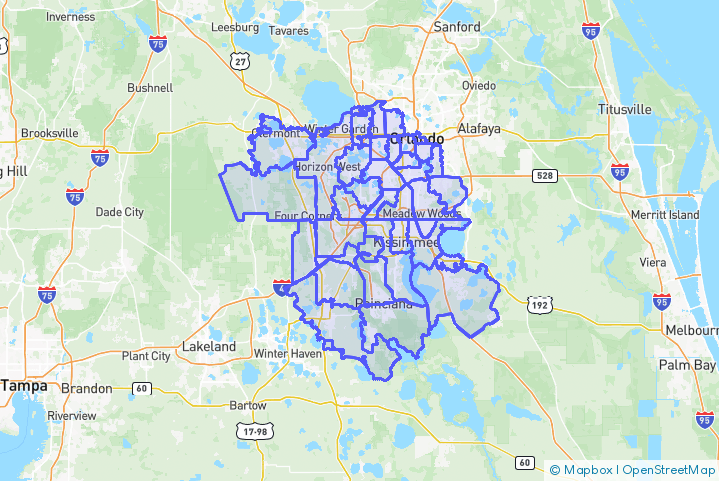 Service Area Map