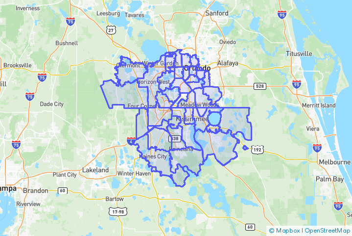 Service Area Map