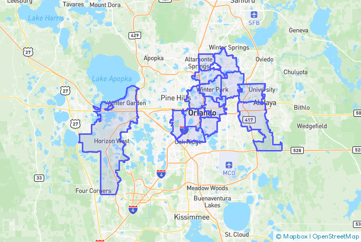 Service Area Map