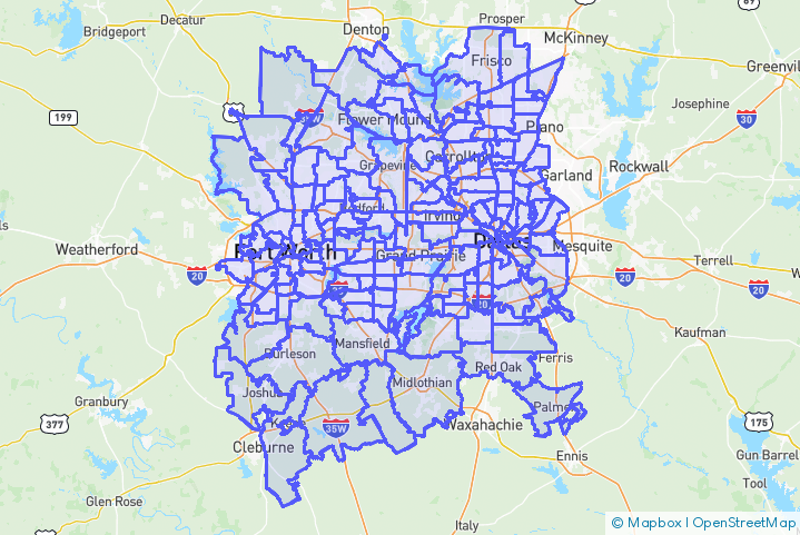 Service Area Map