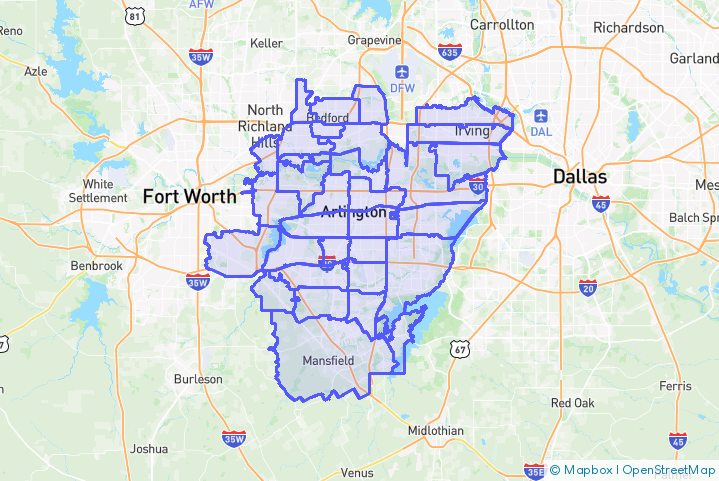 Service Area Map
