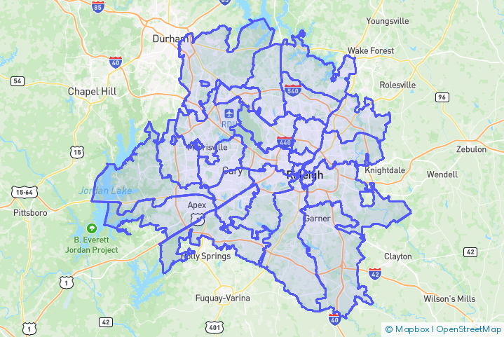 Service Area Map