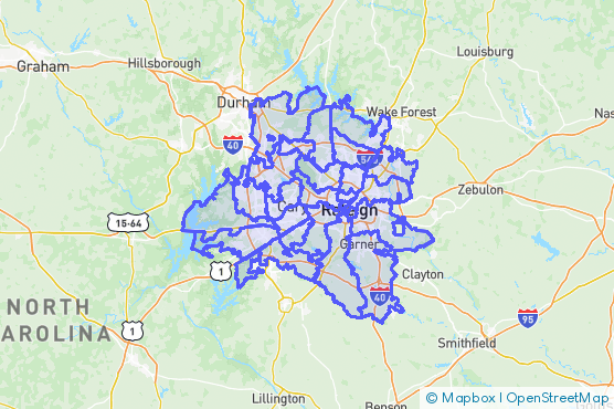 Service Area Map