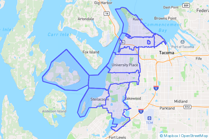 Service Area Map