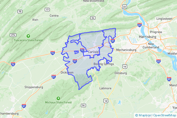 Service Area Map
