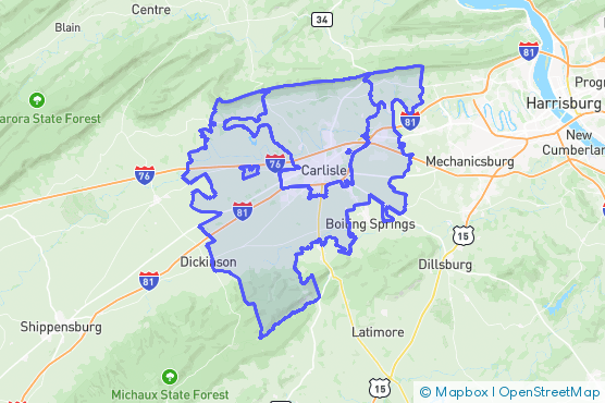 Service Area Map