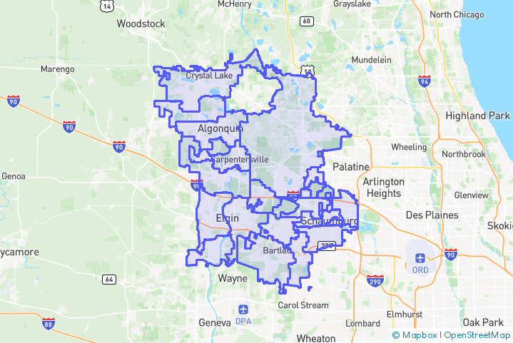 Service Area Map