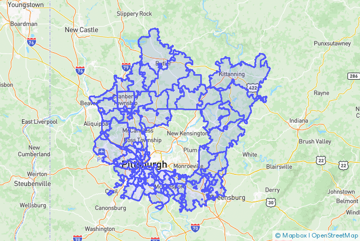 Service Area Map
