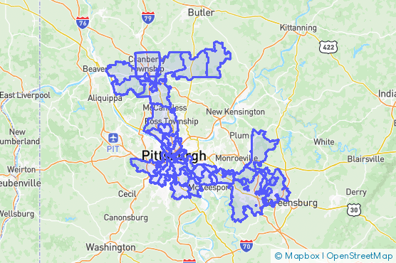 Service Area Map