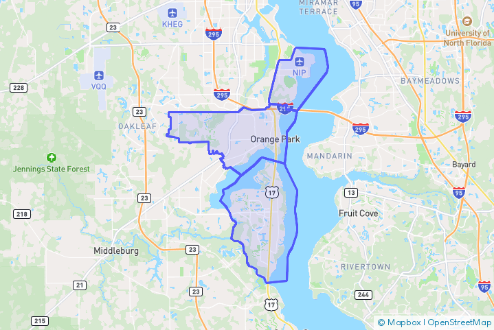 Service Area Map