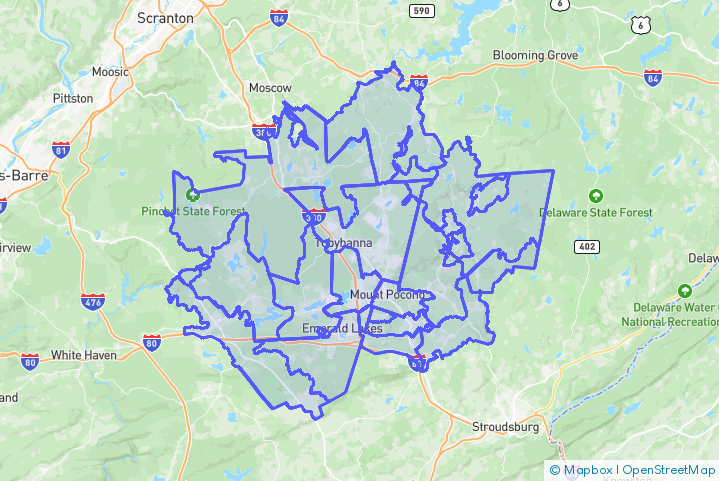 Service Area Map