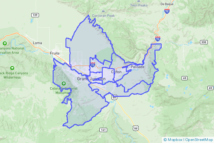 Service Area Map
