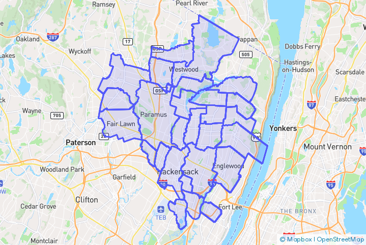 Service Area Map