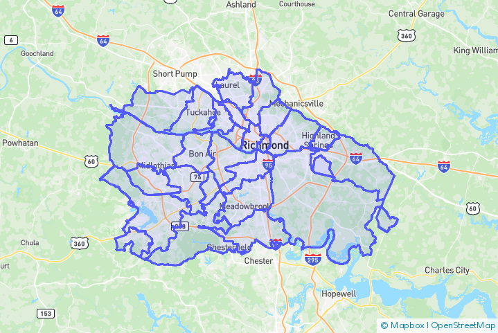 Service Area Map