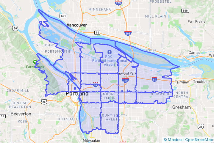 Service Area Map