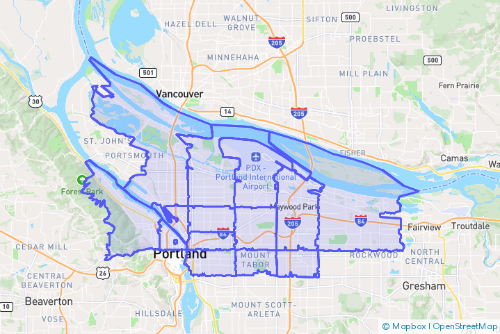 Service Area Map