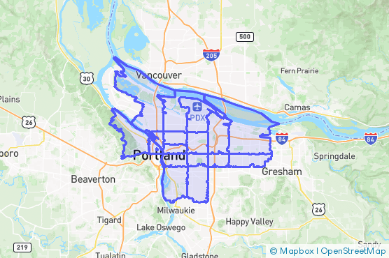 Service Area Map