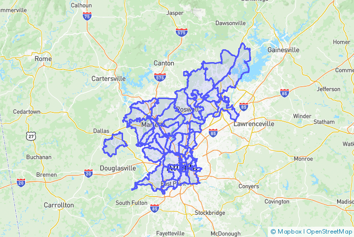Service Area Map