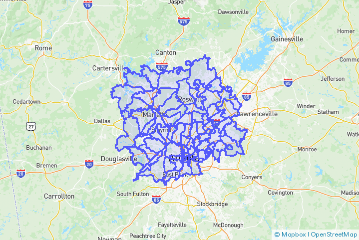 Service Area Map