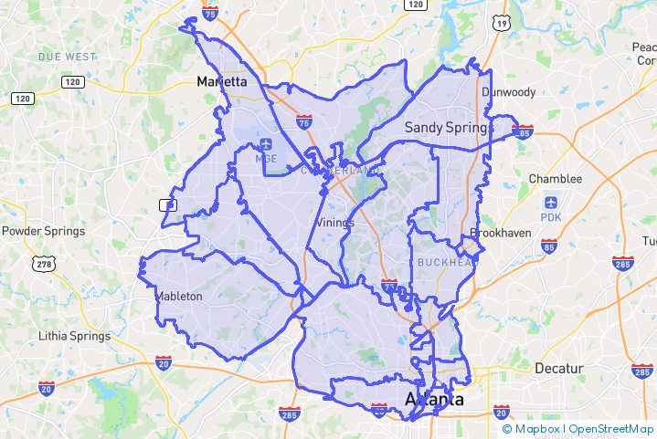 Service Area Map