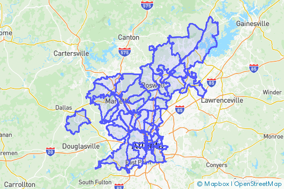 Service Area Map