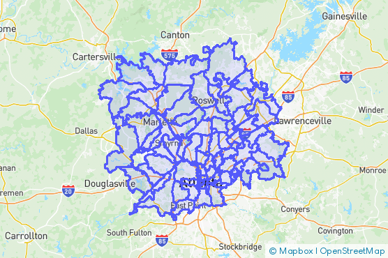 Service Area Map