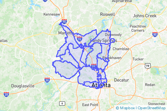 Service Area Map