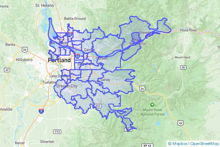 Service Area Map