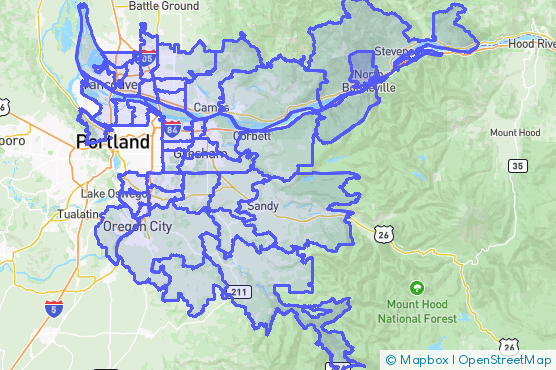 Service Area Map