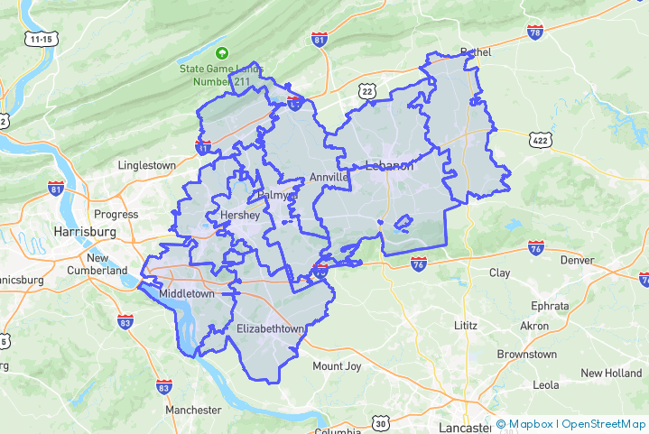 Service Area Map