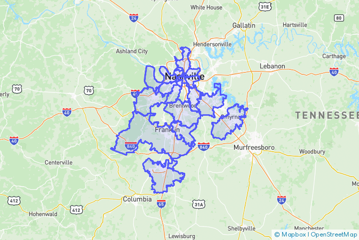 Service Area Map