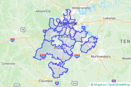 Service Area Map