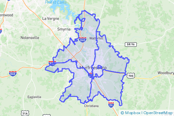 Service Area Map