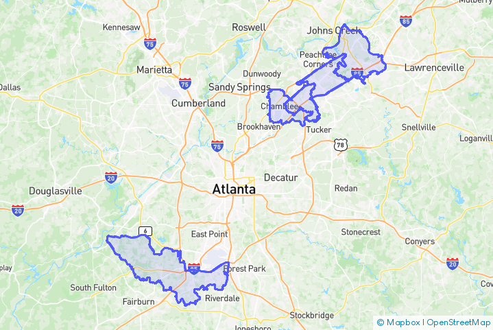 Service Area Map