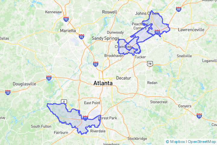 Service Area Map