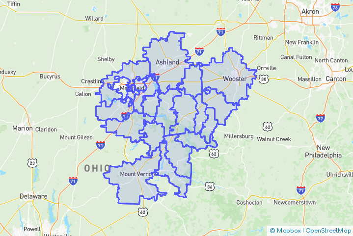 Service Area Map