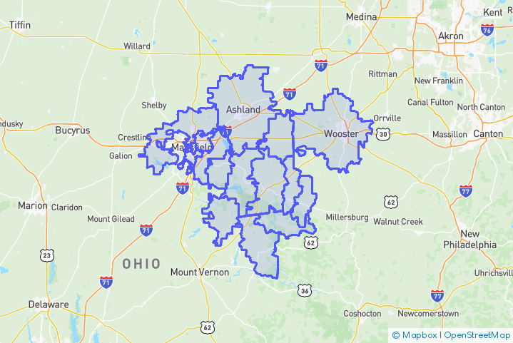Service Area Map