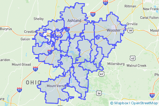Service Area Map